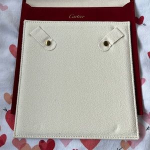 New Authentic Cartier Pouch with Necklace Holder